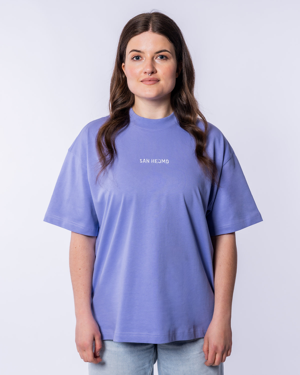 T-Shirt - Musik an, Welt aus., lavender