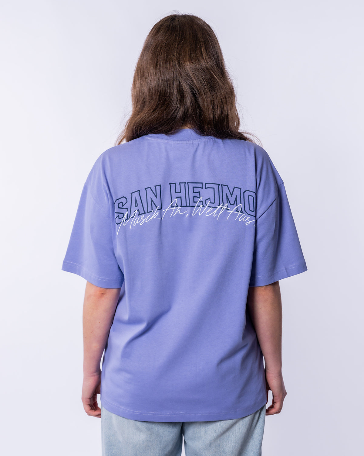 T-Shirt - Musik an, Welt aus., lavender