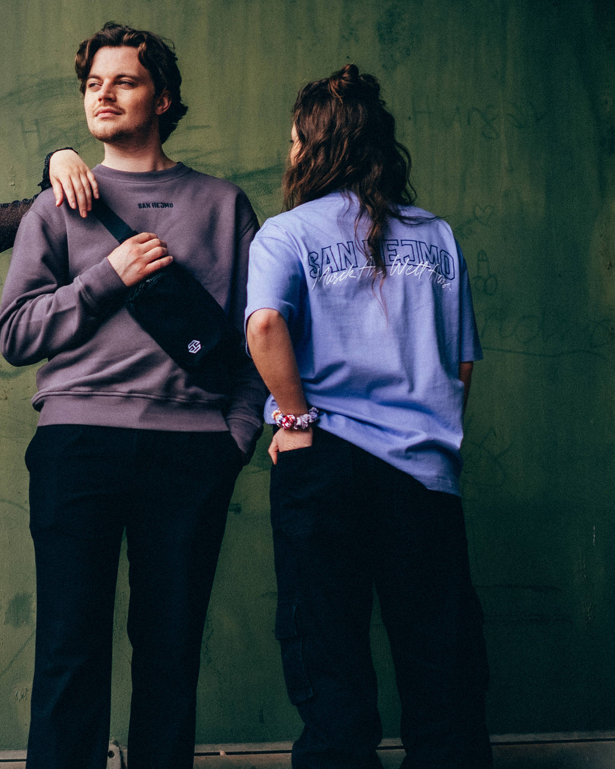 T-Shirt - Musik an, Welt aus., lavender