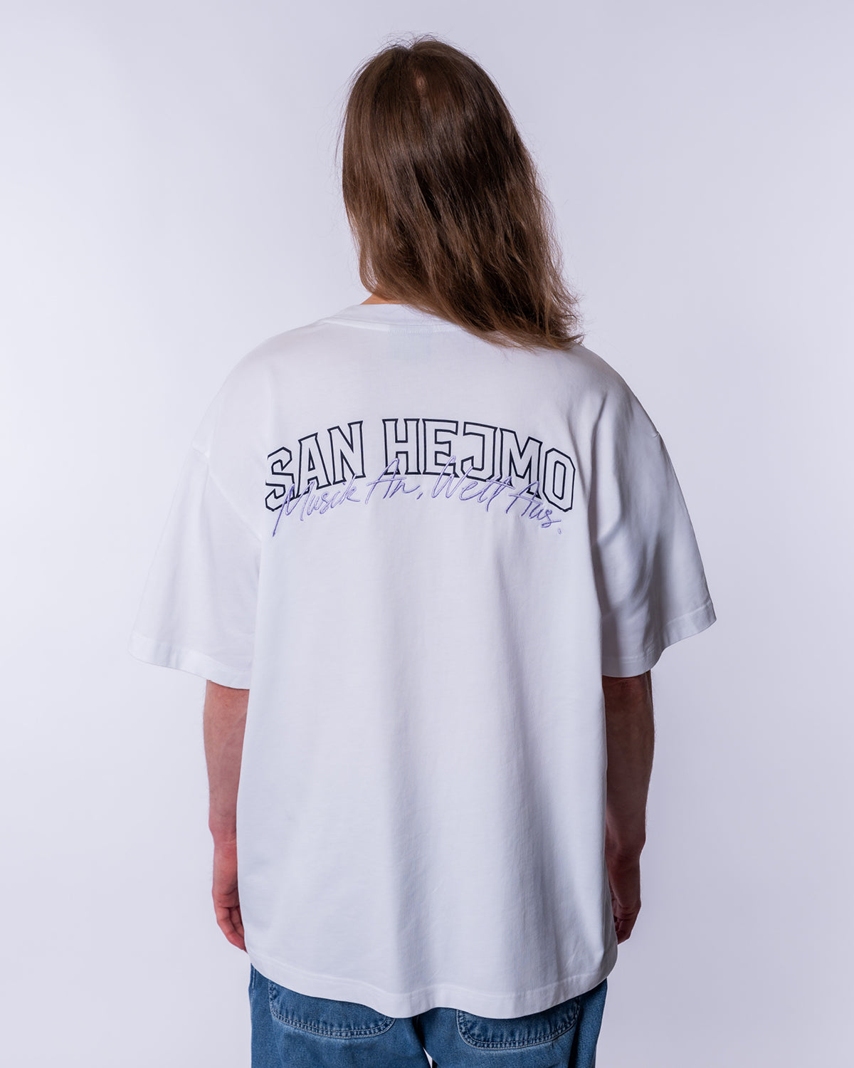 T-Shirt - Musik an, Welt aus., weiß