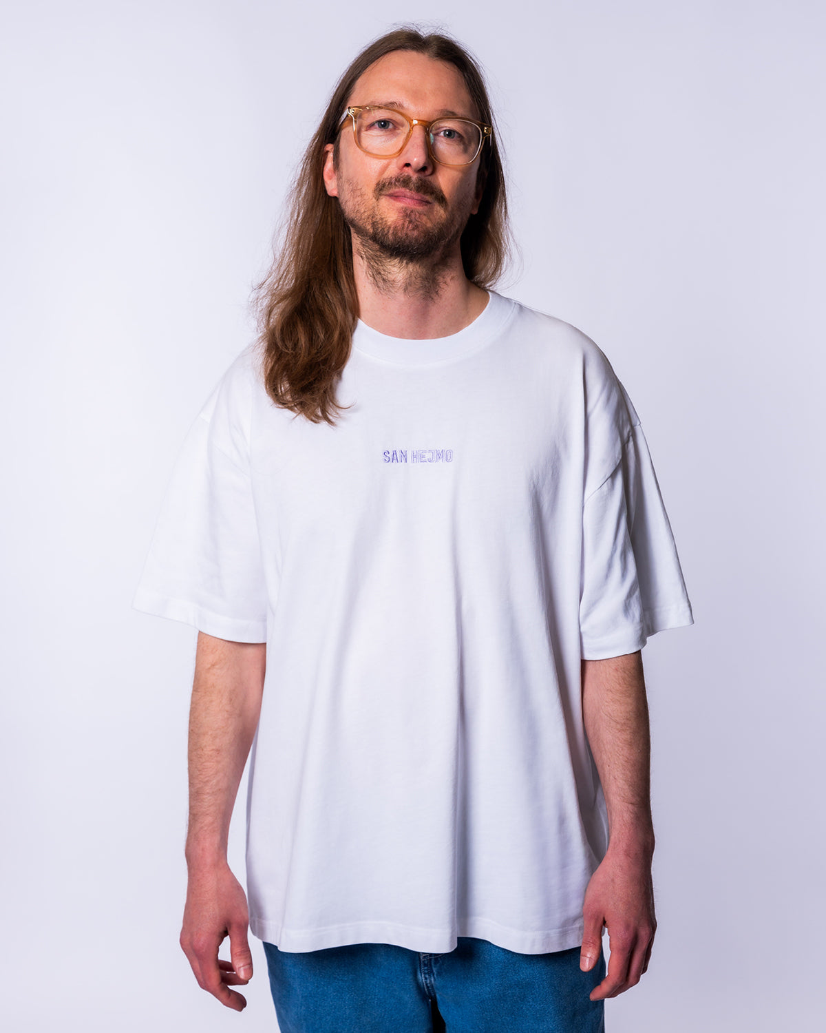 T-Shirt - Musik an, Welt aus., weiß